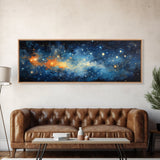 Framed Canvas Print Of The Universe, Space Exploration, Galaxy Print, Astronomical Gift, Room Decor, FREE SHIPPING