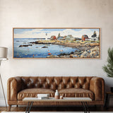 Maine Art Framed Canvas Print - Modern High-Quality Gicle Artwork, Eco Friendly and Durable - Framed Canvas Perfect for Gifts and Home Decor