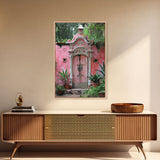 Change675 Architecture Print, 19th Century Architecture Photography, Mexico City Wall Art, Wood Framed Canvas Print