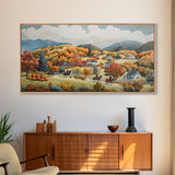Sunset Winter Cowboy Trail Canvas Print, Perfect Christmas Decor, Rustic Winter Home Art, Western Holiday Landscape Wall Art
