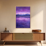 Purple and Lavender Landscape Painting Print, Reflections, Original Watercolor Painting Print, Custom Painting, Living Room Wall Art