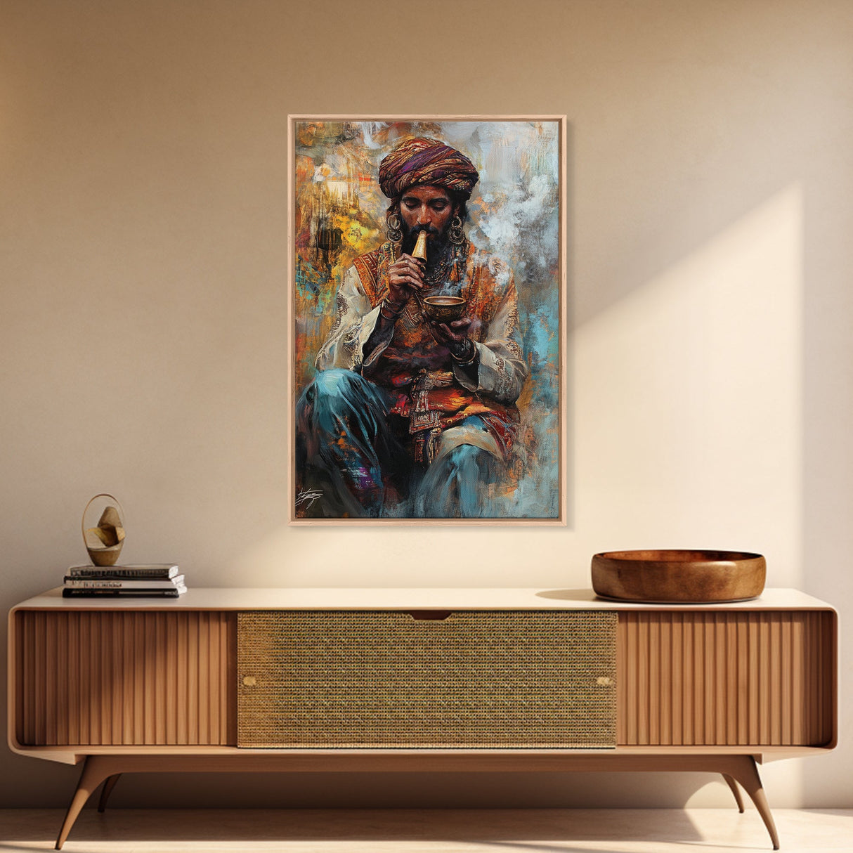 Moroccan Style Wall Art, Framed Canvas Print, Art of Morocco, Arabian Inspired Home Decor