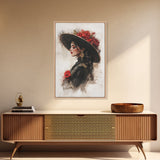 Mexicano Wall Art Framed Canvas Print, Female Matador, Chicano Wall Art, Chicano Painting