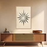 The North Star Canvas Print - Framed Canvas - Minimalist Christmas Art - Boho Christmas Art - Rustic Christmas Art