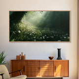Morning In The Forest - Framed Canvas Print - Fantasy Wall Art - Fantasy Landscape Painting - Fantasy Painting