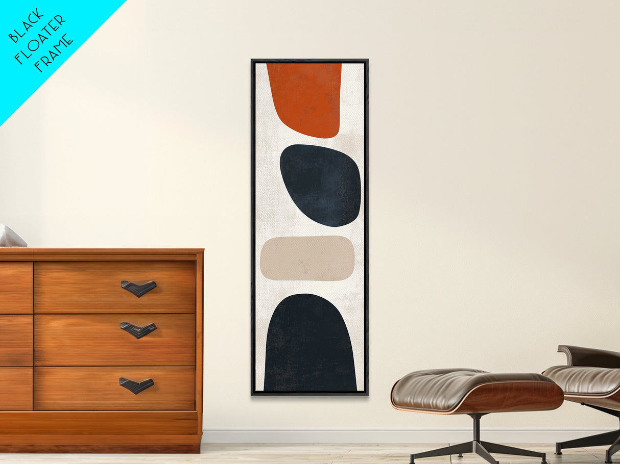 Framed Canvas Print Modern Geometric Wall Art Boho Minimalist Style Abstract Above Couch Art Ideal Living Room Bedroom Art Wall Decor