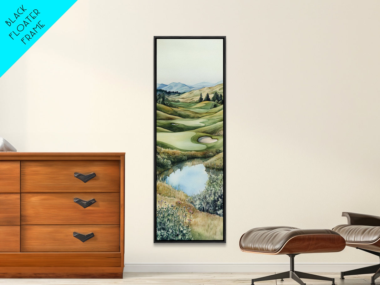 Irish Landscape Art Framed Canvas Print Green Wall Art Vertical Wall Art Above Couch Wall Art Rustic Landscape Art Gift Living