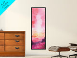 Sunset Gradient Canvas Print - Abstract Pink Orange Wall Art, Sunrise Inspired Minimalist Painting, Bedroom Decor, Above Bed Artwork