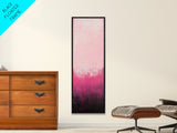 Gradient Pink Ombre Framed Canvas Print Light Pink Abstract Wall Art Bedroom or Living Room Coastal Cowgirl Aesthetic