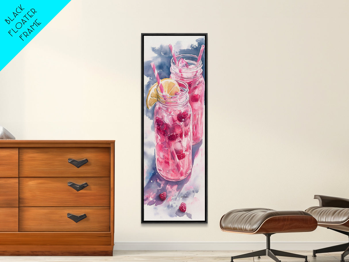 Refreshing Lemonade Canvas Print Cocktail Art Kitchen Wall Art Whimsical Art Food Review Kitchen Art Rustic Wall Art Farmh