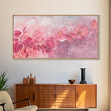 Orchid Bliss Canvas Print Featuring Botanical Prints and Moody Art Pink Wall Art Long Narrow Wall Art Farmhouse Rustic Home Decor