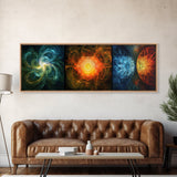Radiant Mandala Canvas Print Sacred Geometry Art Wildflower Painting Bold Statement Wall Art Bedroom Modern Living Room Decor
