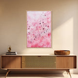 Pink Musical Notes Canvas Print, Whimsical Art, Music Lover Gift, Pink Wall Art for Dorm, Light Pink Wall Art, Artistic Decor, Living Room Art