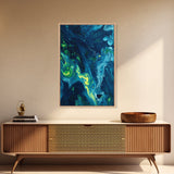 Striking Abstract Ocean Canvas Print, Modern Coastal Landscape Art with Nautical Decor Vibes, Stunning Above Sofa or Couch Artwork