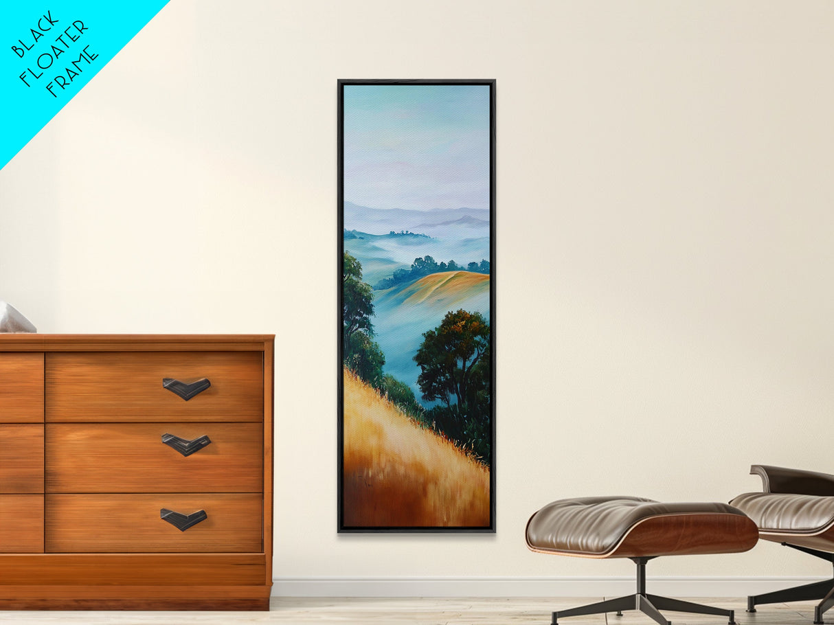 Landscape Art, Framed Canvas Print, coastal landscape art, panoramic art, extra wide art, rustic decor, living room art