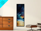 Stormy Ocean, Moody Art, Canvas Print, Nautical Painting, Dark Romance Painting, Coastal Wall Art, Living Room Art