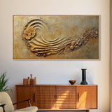 Textured Wave Art, Coastal Decor, Beach House Wall Art, Nautical Painting, Framed Canvas Print, Ocean Inspired Art, Rustic Wall Art