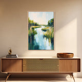 Marsh Landscape, Coastal Landscape Art, Nature Painting, Seascape Art, Bedroom Art, Guest Room Art, Canvas Print, Farmhouse Art