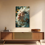Nature Awakening Fantasy Canvas Print - Surreal Dreamscape Art, Vibrant Dreamy Wall Decor, Bohemian Living Room Artwork, Mystical Art