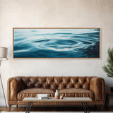 Tranquil Water Ripples Canvas Print, Minimalist Ocean Wall Art, Zen Spa Decor, Modern Abstract Water Art, Living Room Decor