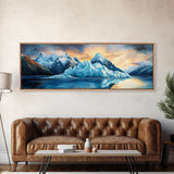 Iceberg Landscape Canvas Print, Arctic Ocean Wall Art, Blue Glacier Nature Art, Winter Wilderness Decor, Mountain Explorer Gift