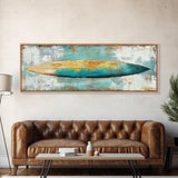Surfboard Art, Beach Decor, Coastal Wall Art, Surfboard Painting, Beach Art, Bedroom Wall Art, Canvas Print, Framed Canvas Print