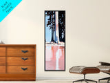 Tall Pines Reflection, Lake Landscape, Tranquil Nature Art, Woodland Wall Decor, Neutral Aesthetic, Cabin Art, Canvas Print