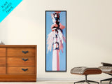 Feathered Totem, Tribal, Dreamy, Canvas Print, Boho Wall Art, Ethereal Painting, Spiritual Decor, Modern Artistic Decor