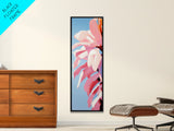 Floral, Pink Petals, Botanical, Nature Wall Art, Bedroom Wall Decor, Feminine Aesthetic, Modern Flower Painting, Canvas Print
