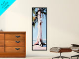Majestic Tree, Minimalist Nature, Framed Canvas Print, Rustic Wall Art, Neutral Tones, Living Room Wall Art, Serene Forest