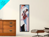 Gunman, Western Art, Framed Canvas Print, Modern Cowboy Wall Art, Masculine Office Decor, Dramatic Movie Scene, Pop Art Aesthetic