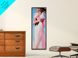 Summer Breeze, Coastal Art, Framed Canvas Print, Minimalist Decor, Ocean Wall Art, Relaxing Beach Vibes, Living Room Piece