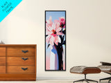 Soft Petals, Pink Floral, Spring Blooms, Canvas Print, Romantic Wall Art, Boho Flower Decor, Feminine Aesthetic, Bedroom Wall Art