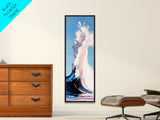 Surreal Wave Art, Blue Ocean Decor, Nature Aesthetic, Framed Canvas Print, Modern Coastal Print, Seaside Room Decor, Nautical Wall Art