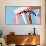 Fashion Statement, Bold Bangles, Modern Wall Art, Framed Canvas Print, Contemporary Home Decor, Minimalist Style, Chic Living Room Art