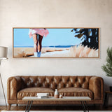 Windy Dunes, beach photography print, modern coastal decor, ocean breeze artwork, minimalist home decor, framed canvas print, boho style