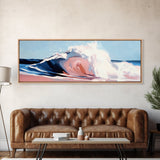 Sea Splash, Surf Art, Coastal Inspiration, Bold Waves, Canvas Print, Modern Ocean Art, Living Room Wall Art, Beach Theme Decor