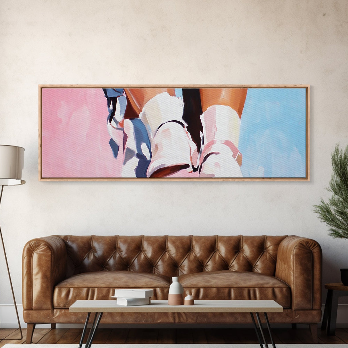 Fashion Steps, Elegant Walk, Chic Aesthetic, Canvas Print, Modern Wall Art, Bedroom Decor, Minimalist Style, Stylish Home Accent