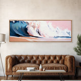 Ocean Wave, Coastal Beauty, Serene Seascape, Canvas Print, Beach House Wall Art, Nautical Theme, Living Room Decor, Modern Art Style