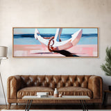 Nautical Anchor, Beach House Art, Coastal Decor, Framed Canvas Print, Ocean Wall Art, Minimalist Seascape, Sailor Aesthetic, Living Room