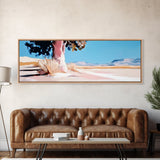 Desert Tree, Sunset Landscape, Southwest Art, Modern Wall Decor, Canvas Print, Minimalist Art, Living Room Wall Art, Rustic Decor