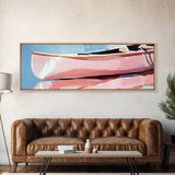 Pastel Waves, Beach Serenity, Coastal Minimalism, Framed Canvas Print, Ocean Abstract Art, Relaxing Seaside Decor, Nautical Wall Art