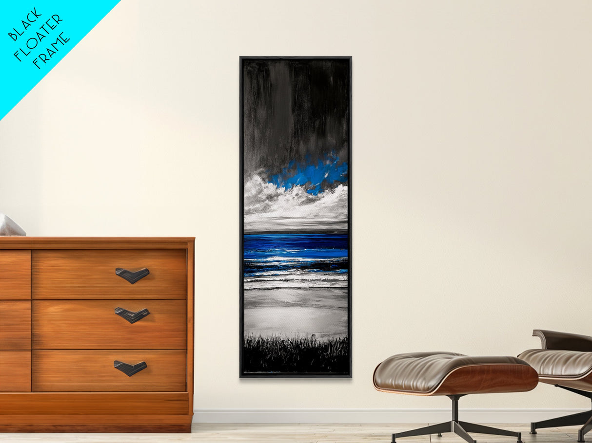 Ocean Waves, Blue Beach Art, Coastal Canvas Print, Modern Wall Art, Large Artwork, Living Room Decor, Ocean Vibes, Contemporary Art