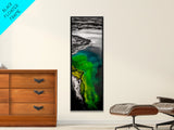 Lake View, Mountain Reflection, Nature Landscape, Rustic Wall Art, Canvas Print, Cabin Home Decor, Modern Living Room, Outdoor Art