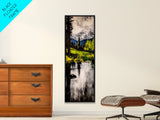 Mountain Reflection, Alpine Lake, Canvas Print, Wilderness Landscape, Cabin Wall Art, Nature Decor, Black and White Art, Living Room Art