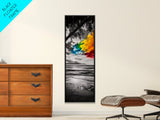 Colorful Beach Sky, Ocean Sunset Print, Coastal Photography, Seascape Art, Vibrant Wall Decor, Modern Home Art, Canvas Print