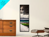 Stormy Ocean, Seascape Painting, Dark Moody Art, Canvas Print, Beach House Decor, Nautical Wall Art, Living Room Wall Decor