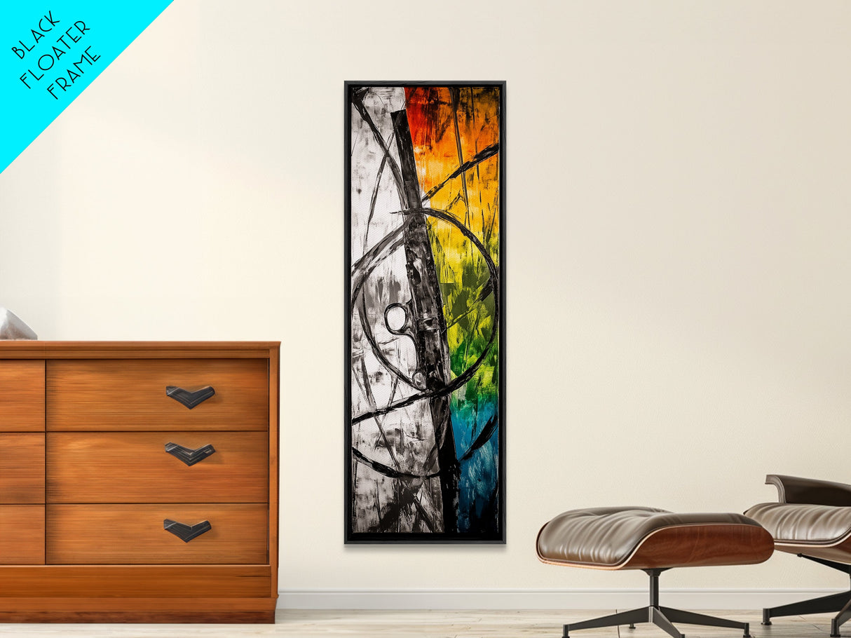 Deep Reflection, Abstract Depth, Textured Artwork, Canvas Print, Modern Living Room Decor, Moody Home Accent, Statement Piece