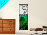 Green, Abstract, Canvas Print, Nature Artwork, Minimalist Home Decor, Textured Painting, Living Room Wall Art, Contemporary Decor