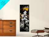 Wildflowers Bloom, Nature Landscape, Fall Forest Scene, Canvas Print, Rustic Wall Art, Yellow White Art, Boho Decor, Country Home Decor